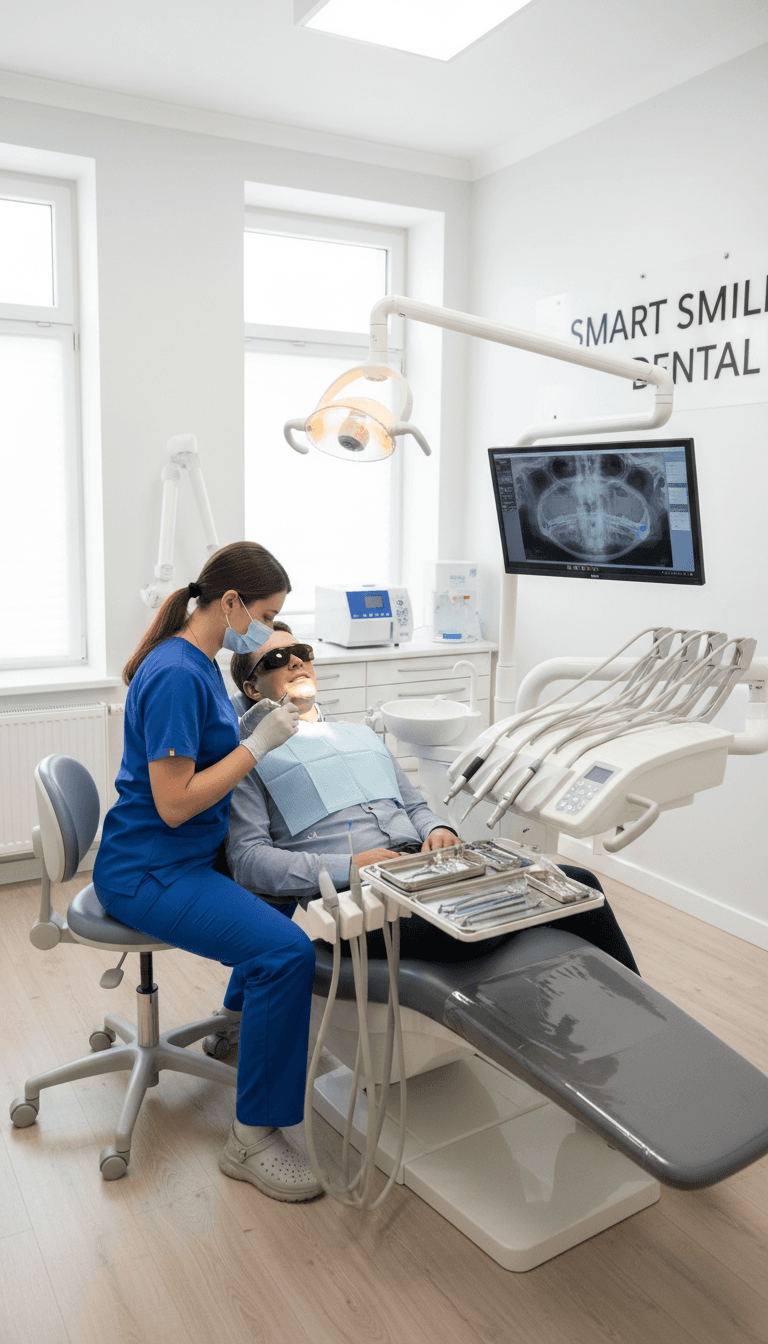 Consultorio dental profesional con equipo moderno